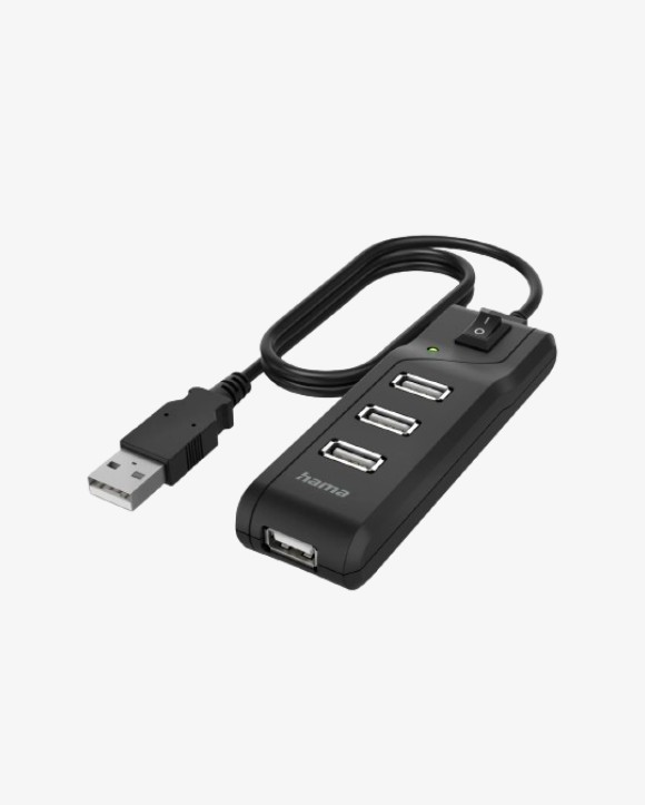 Փոխարկիչ Hama USB Hub, 4 Ports,USB 2.0,480 Mbit/s