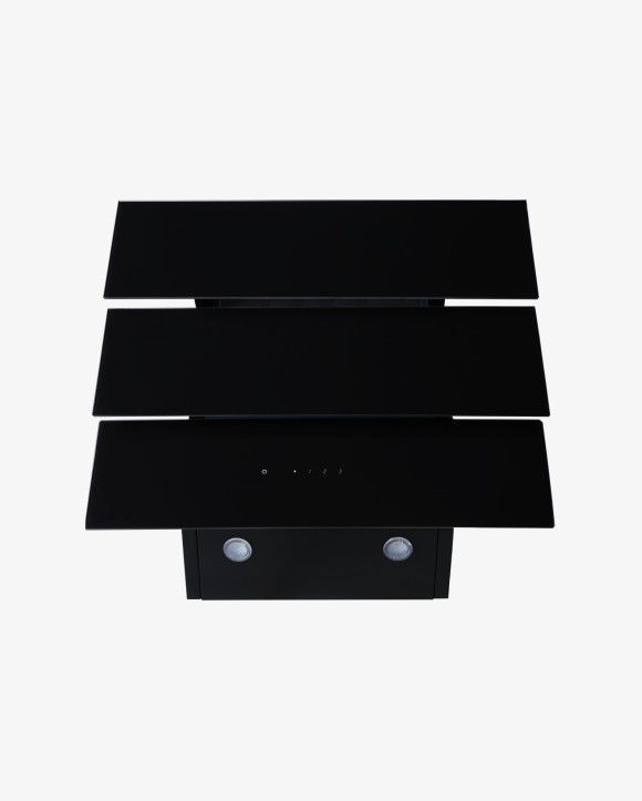 Օդաքաշ պահարան ARTLUX բուրգ թեք ապակի սև 30 60 Black