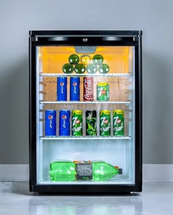 Refrigerator showcase GEEPAS GSC1601BE (165L)